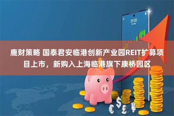 鹿财策略 国泰君安临港创新产业园REIT扩募项目上市，新购入上海临港旗下康桥园区